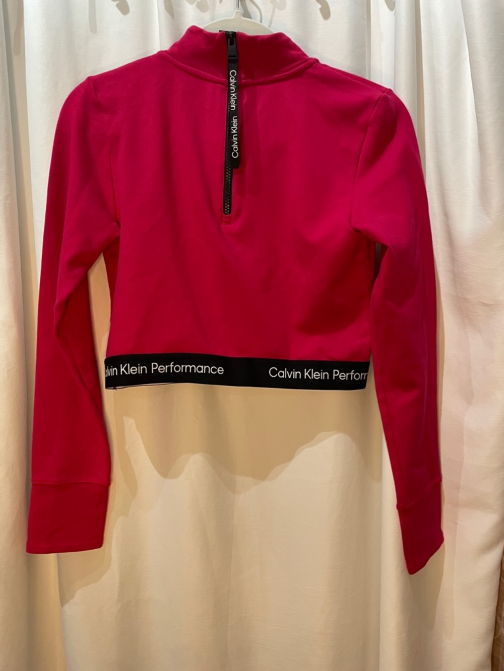 Calvin Klein Performance Hot Pink Half-Zip Pullover